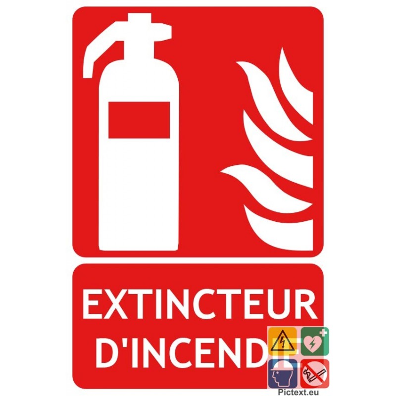 PANNEAU EXTINCTEUR PICTOGRAMME